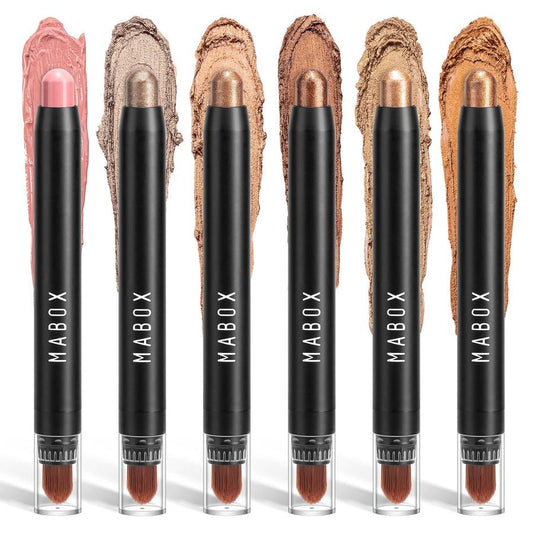 JMT-590346 Waterproof Eye Shadow Stick - Pearlescent and Earth Tone Color Options