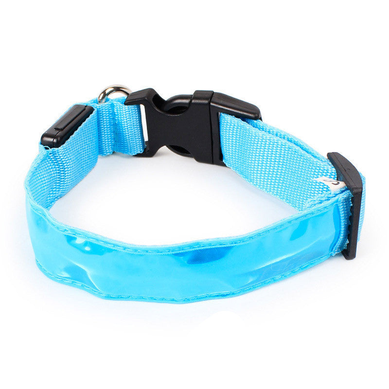JMT-590730 Adjustable Nylon Dog Collar in Green, Pink, Red, and Blue - Sizes S, M, L Available