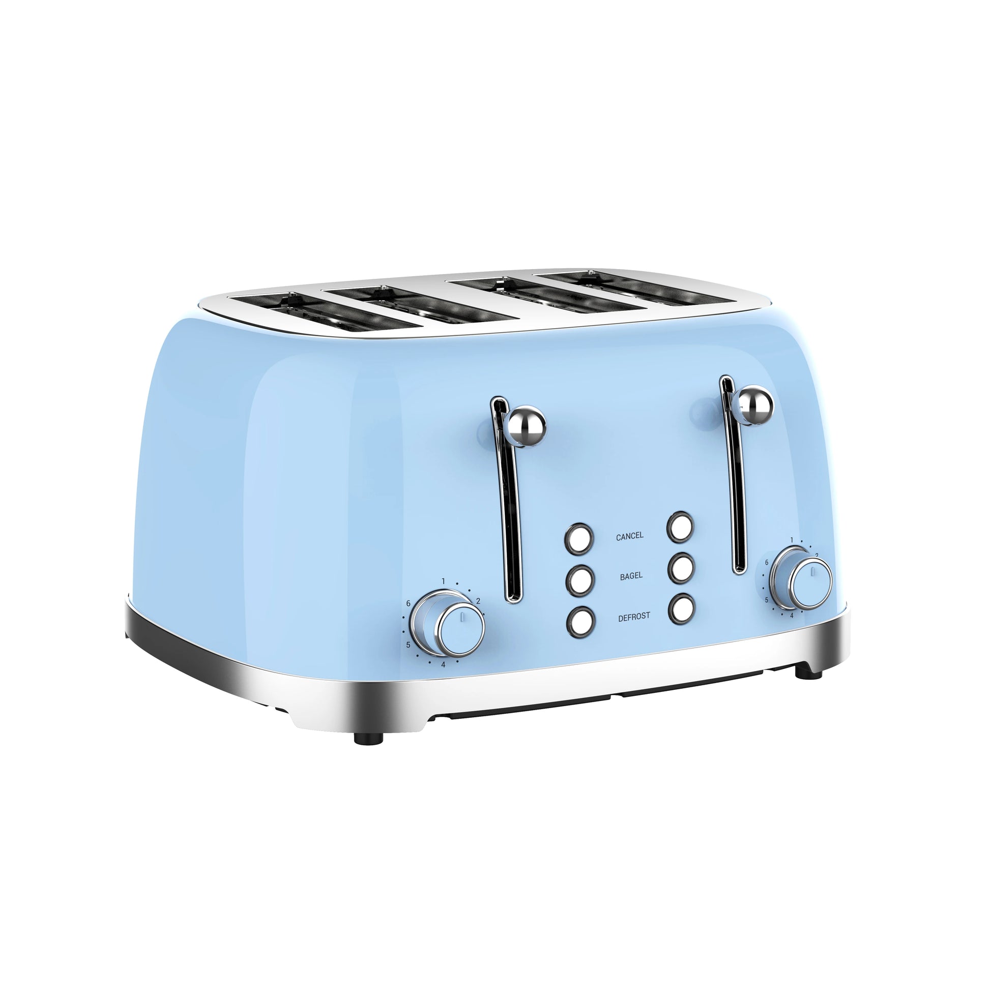 JMT-590730 Customisable Retro 4-Slice Toaster with Optional Logo for Kitchen and Hotel Use