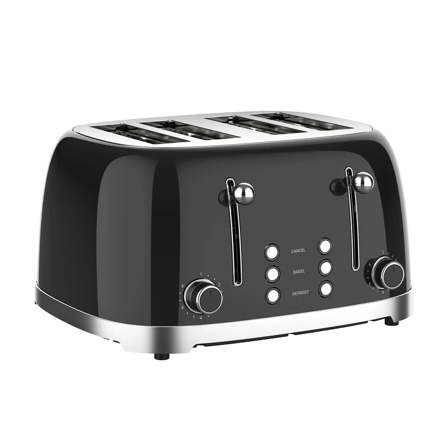 JMT-590730 Customisable Retro 4-Slice Toaster with Optional Logo for Kitchen and Hotel Use