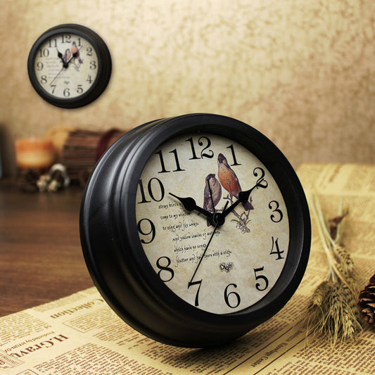 JMT-591370 Modern Round Alarm Clock with Video Display for Home and Office Use