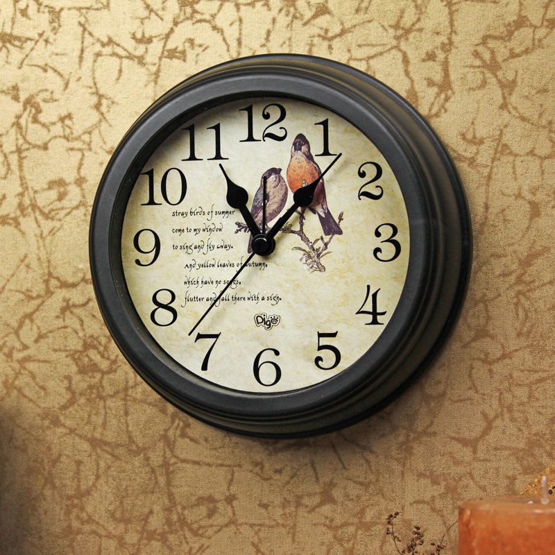 JMT-591370 Modern Round Alarm Clock with Video Display for Home and Office Use