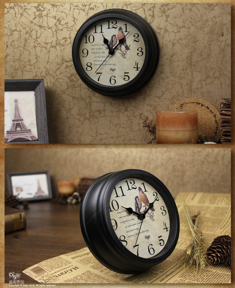 JMT-591370 Modern Round Alarm Clock with Video Display for Home and Office Use
