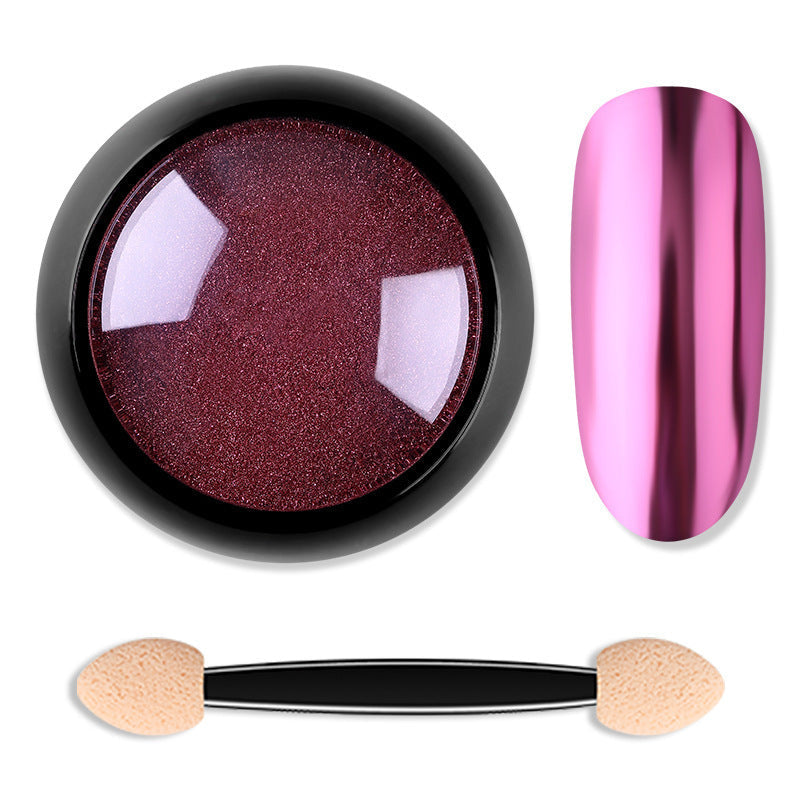 JMT-591370 Titanium Nail Glitter Powder - 12 Models, 4.0x4.0cm, 10g per Box, Create Stunning Mirror Effects