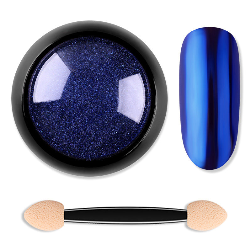 JMT-591370 Titanium Nail Glitter Powder - 12 Models, 4.0x4.0cm, 10g per Box, Create Stunning Mirror Effects