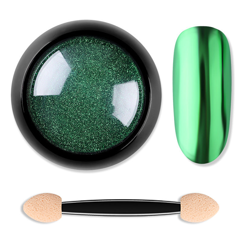 JMT-591370 Titanium Nail Glitter Powder - 12 Models, 4.0x4.0cm, 10g per Box, Create Stunning Mirror Effects