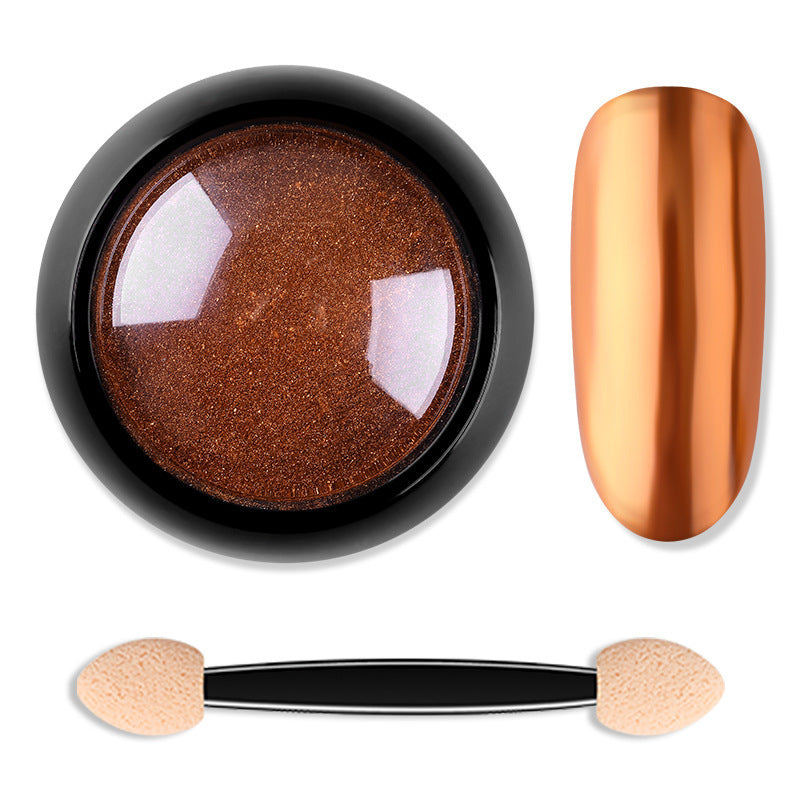 JMT-591370 Titanium Nail Glitter Powder - 12 Models, 4.0x4.0cm, 10g per Box, Create Stunning Mirror Effects