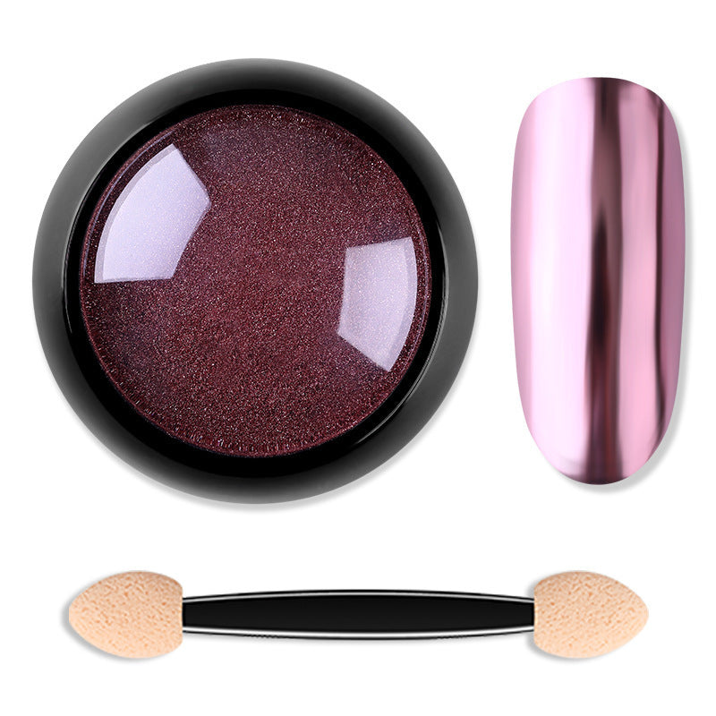 JMT-591370 Titanium Nail Glitter Powder - 12 Models, 4.0x4.0cm, 10g per Box, Create Stunning Mirror Effects