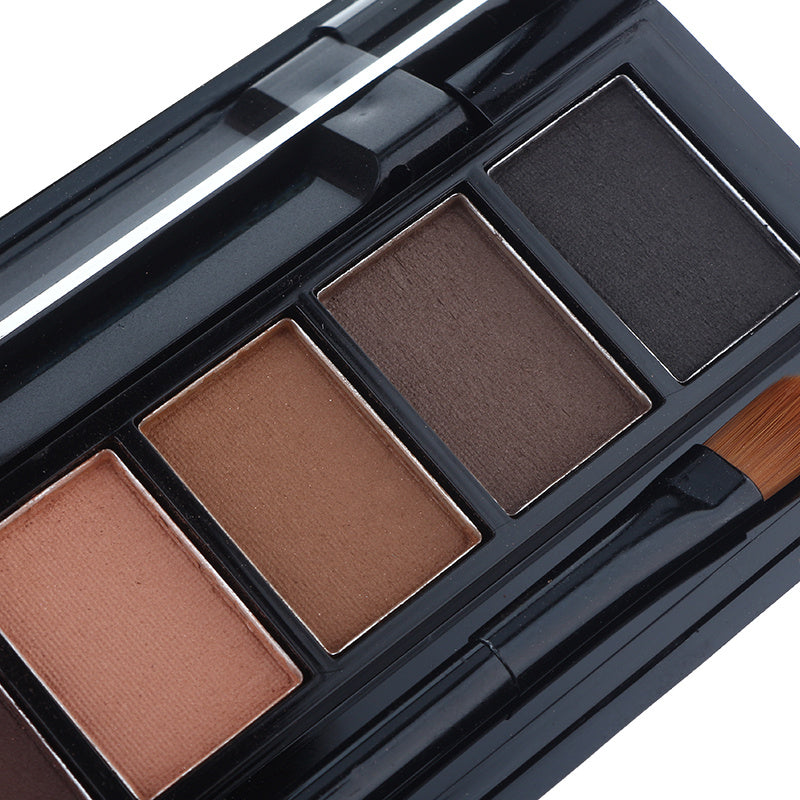 JMT-591498 10-Color Natural Eye Shadow Palette with Silk Texture and Brush