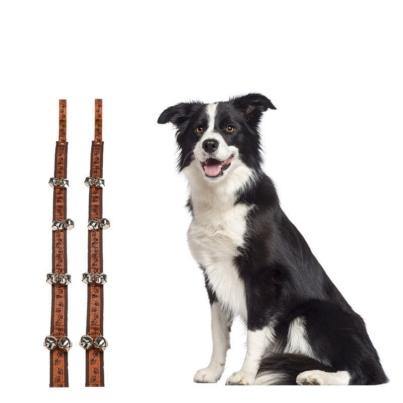 JMT-591562 Dog Training Alarm Doorbell with Iron Bell and Polyester Rope