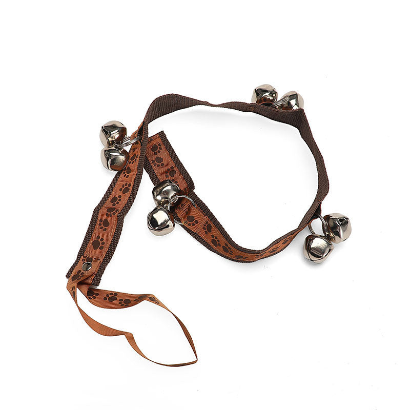 JMT-591562 Dog Training Alarm Doorbell with Iron Bell and Polyester Rope