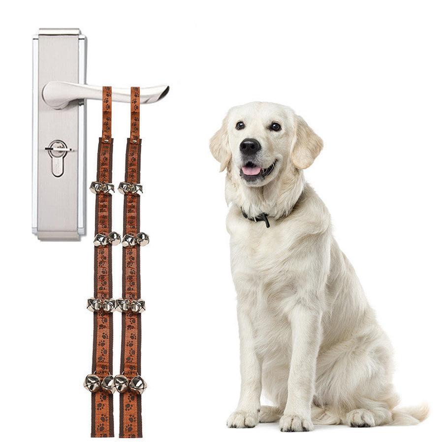 JMT-591562 Dog Training Alarm Doorbell with Iron Bell and Polyester Rope