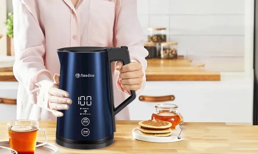 JMT-592330 Smart Cordless Electric Kettle with 1900 Watts Fast Boiling, 1.7 Liter Capacity, Auto Shut-Off, WiFi and Temperature Control