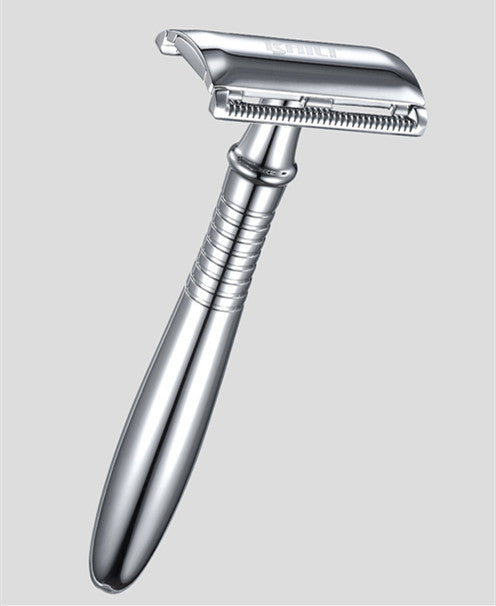 JMT-592458 Retro Double-Sided Razor with 5 Platinum Blades and Eco-Friendly Gift Box