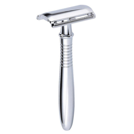 JMT-592458 Retro Double-Sided Razor with 5 Platinum Blades and Eco-Friendly Gift Box