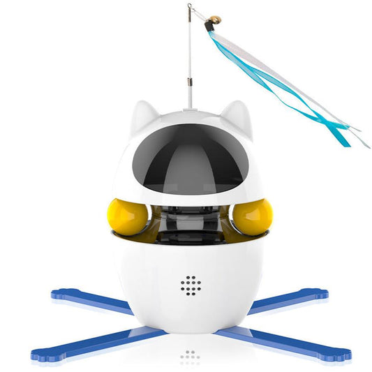 JMT-593354 Automatic Interactive Cat Toy with Elastic Rope for Indoor Cats