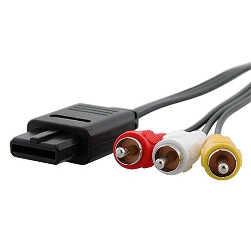 JMT-593482 Video and Audio Cable Extension for SFC, N64, NGC, and WII - 1.6M Length, Black Color