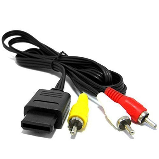 JMT-593482 Video and Audio Cable Extension for SFC, N64, NGC, and WII - 1.6M Length, Black Color