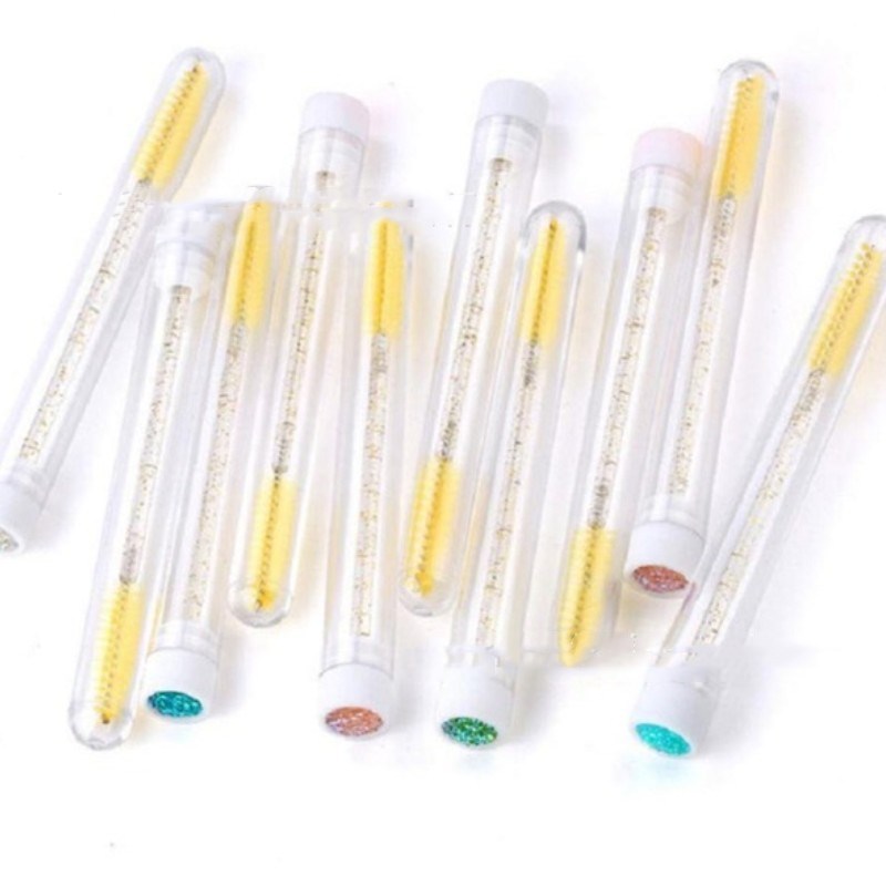 JMT-593674 Multicolor Eyelash Brush with Diamond Crystal Rod and Independent Tube