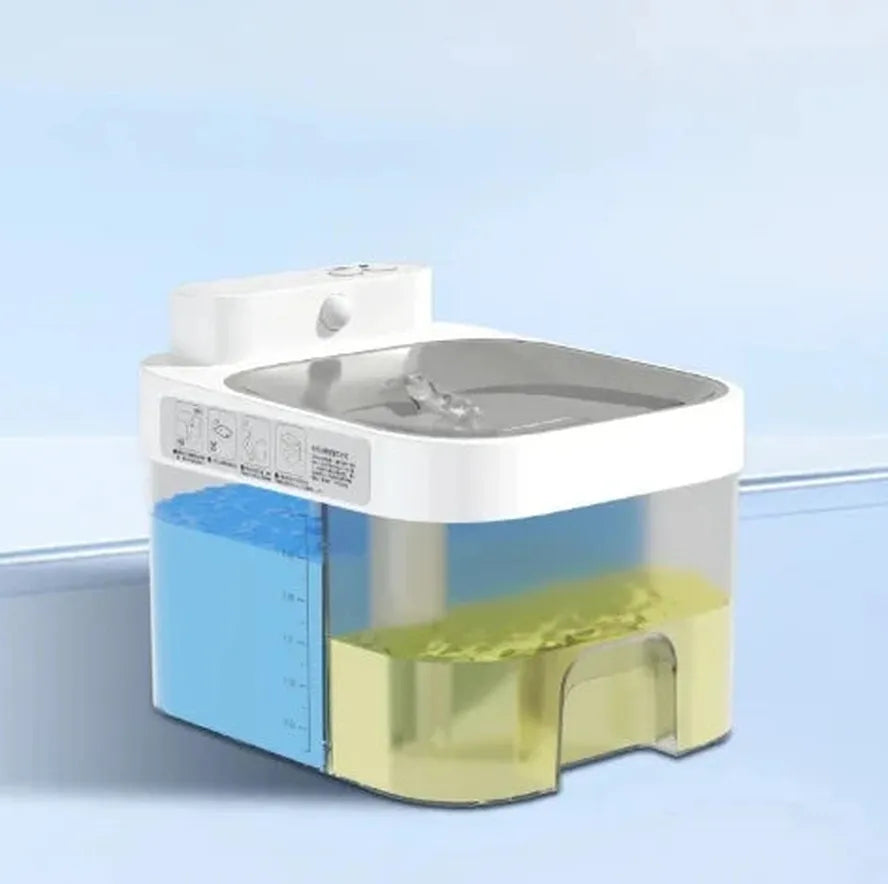 JMT-593738 Smart Pet Water Fountain with APP Control and Dirty-Water Separation for Small Animals