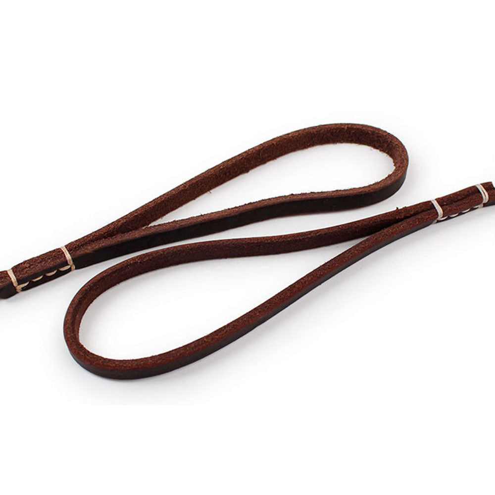 JMT-593866 Handmade Genuine Leather Dog Leash with Durable Copper Hardware for Small and Medium Dogs