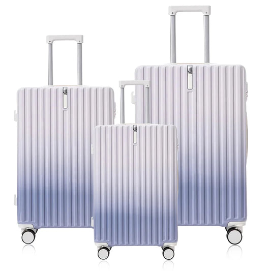 JMT-594250 Unisex Spinner Wheel Trolley Suitcase Set - 20, 24, and 28 Inch ABS Cabin Luggage Backpacks