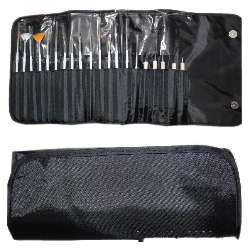 JMT-594826 20-Piece Nail Art Drawing and Point Drill Pen Set for Professional Nail Designs