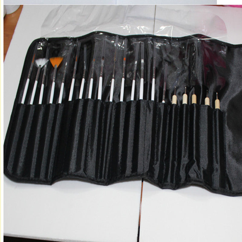 JMT-594826 20-Piece Nail Art Drawing and Point Drill Pen Set for Professional Nail Designs