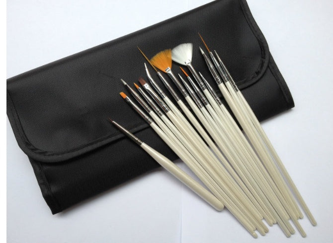 JMT-594826 20-Piece Nail Art Drawing and Point Drill Pen Set for Professional Nail Designs