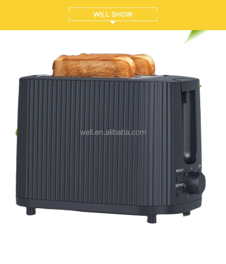 JMT-595466 Two Slice Toaster with Adjustable Browning Control and Compact Design