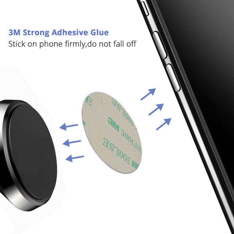 JMT-595530 Magnetic Mobile Phone Bracket Iron Sheet - Matte Silver & Black Options