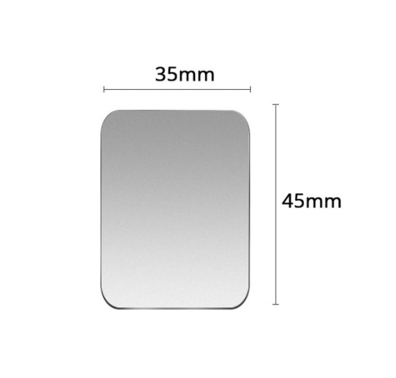 JMT-595530 Magnetic Mobile Phone Bracket Iron Sheet - Matte Silver & Black Options
