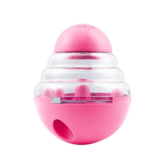 JMT-595658 Pet Swing Ball Tumbler Toy for Dogs and Cats - Interactive Training Item in Pink and Blue