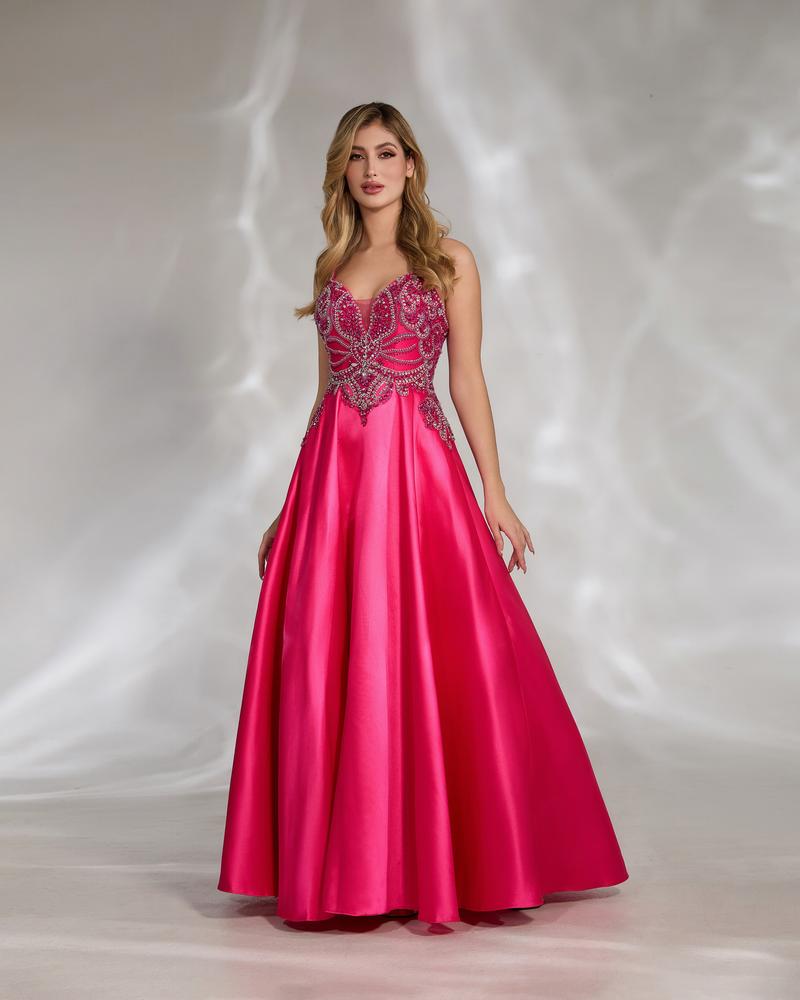 JMT-595914 Elegant Pink Evening Dress for Women - SH0047