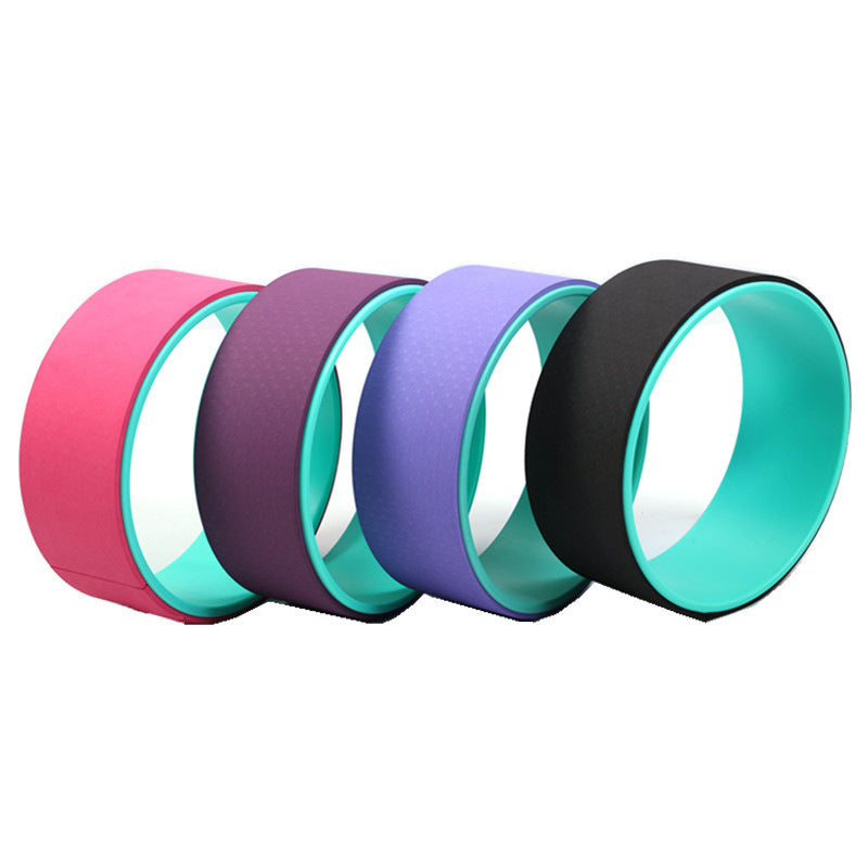 JMT-595914 Yoga Circle for Beginners - Auxiliary Fitness Wheel for Back Bending, 32cm Diameter, TPE Material