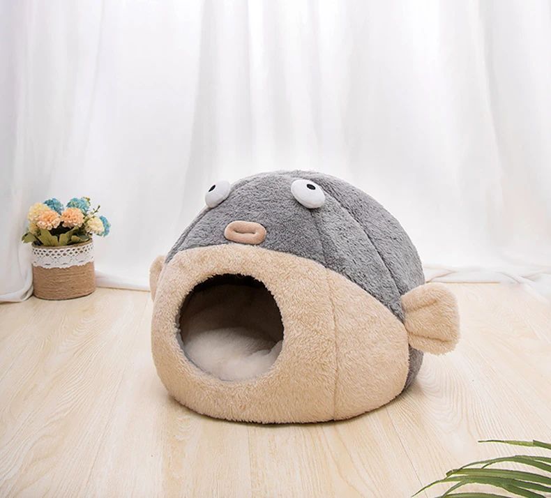 JMT-595978 Balloonfish-Shaped Pet Mats and Cushions for Cats and Small Dogs - Cozy Indoor Pet Furniture