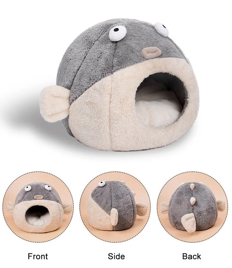 JMT-595978 Balloonfish-Shaped Pet Mats and Cushions for Cats and Small Dogs - Cozy Indoor Pet Furniture