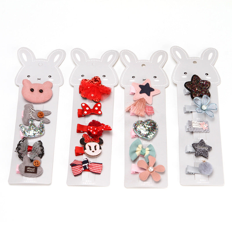 JMT-596042 Kids' Cloth Crown Hairpin Headpiece