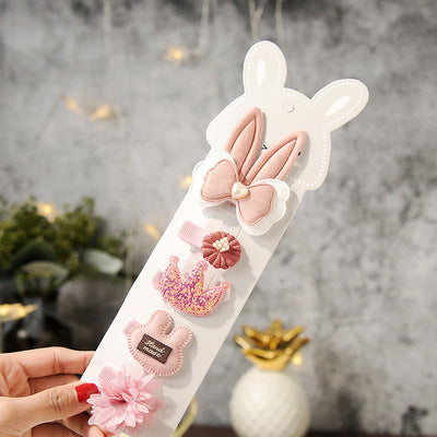 JMT-596042 Kids' Cloth Crown Hairpin Headpiece
