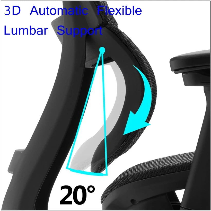 JMT-596106 Ergonomic High Back Office Chair with Mesh Design and Aluminium Base