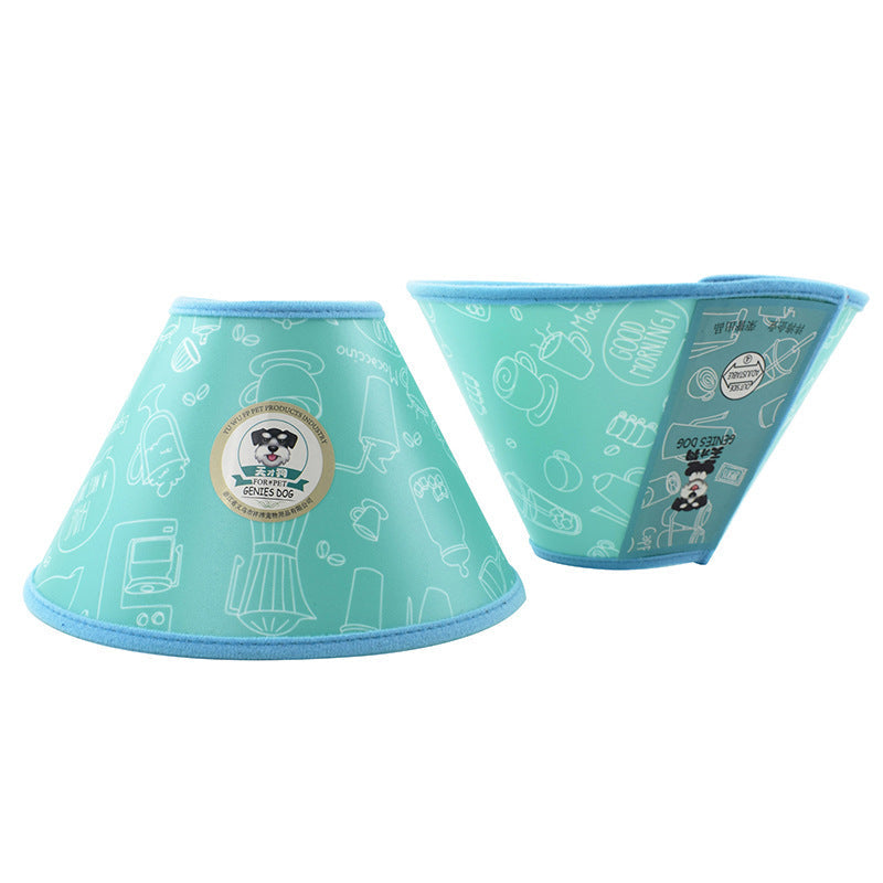 JMT-596170 Elizabeth Protective Circle for Dogs - Durable Plastic with Flannel Edging in American Flag and Camouflage Styles, Multiple Sizes Available