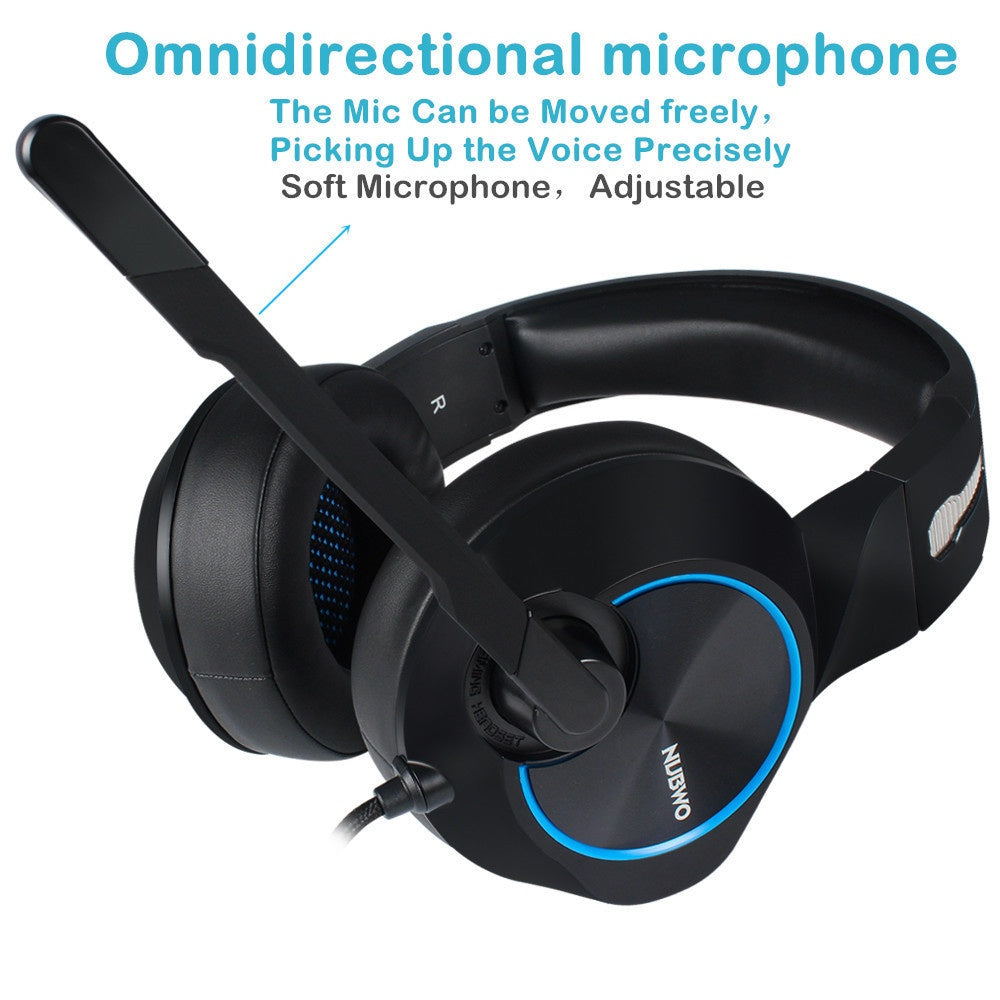 JMT-596170 NUBWO N11 USB Gaming Headset with 50mm Drivers and Adjustable Microphone