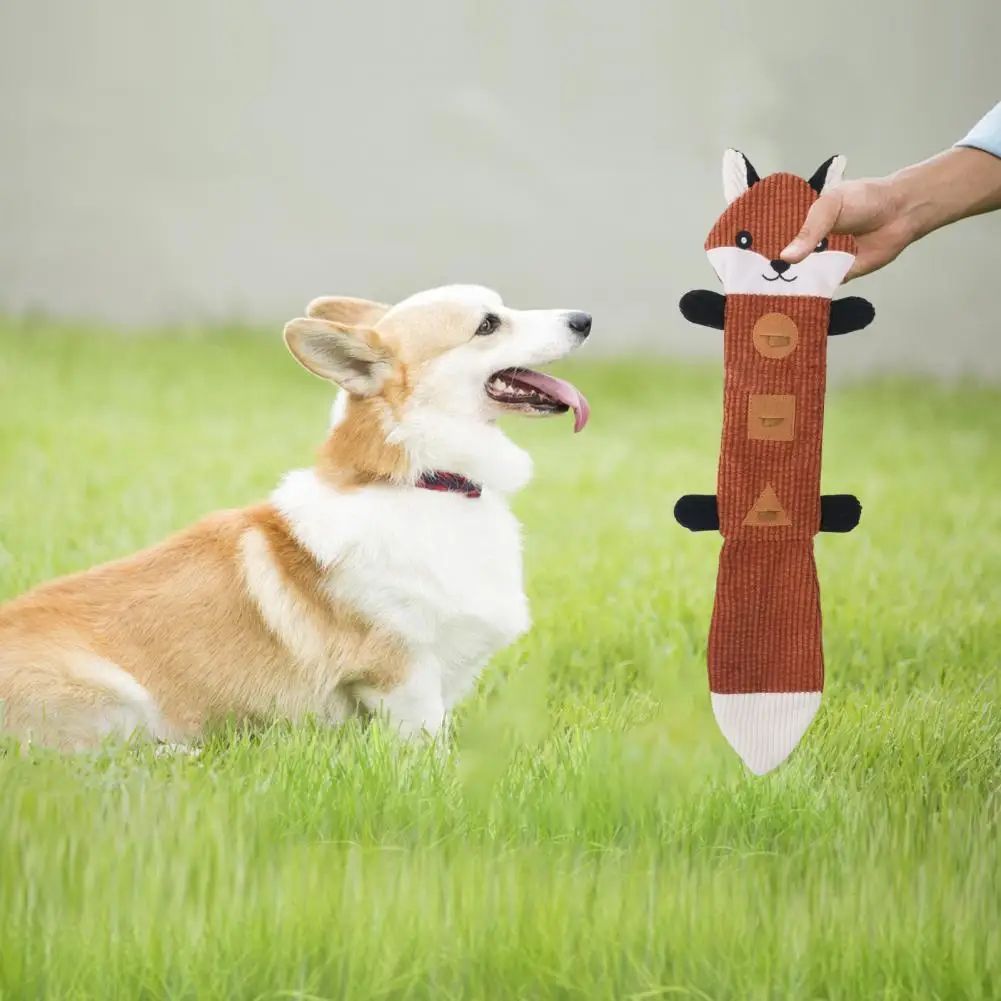 JMT-596490 Durable Chew Toy for Dogs - Bite-resistant Plush Animal Design for Teething and Dental Health