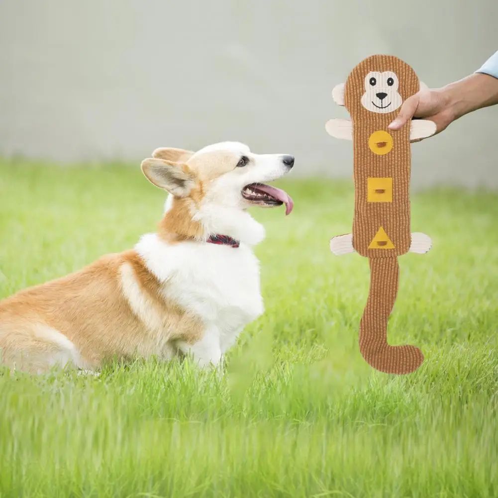 JMT-596490 Durable Chew Toy for Dogs - Bite-resistant Plush Animal Design for Teething and Dental Health
