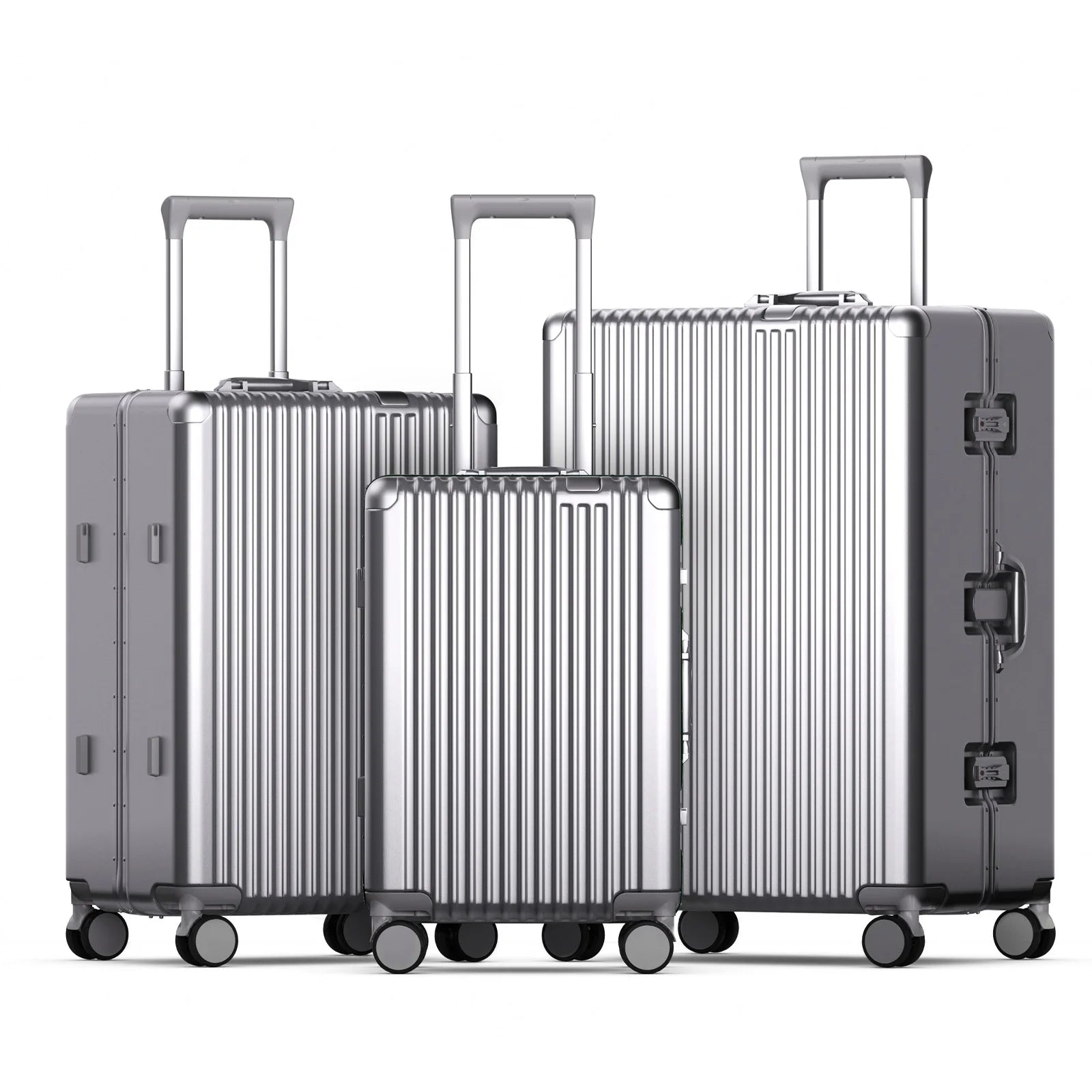 JMT-596554 20 Inch Carry-On PC Trolley Case with Aluminium Frame for Stylish Travel