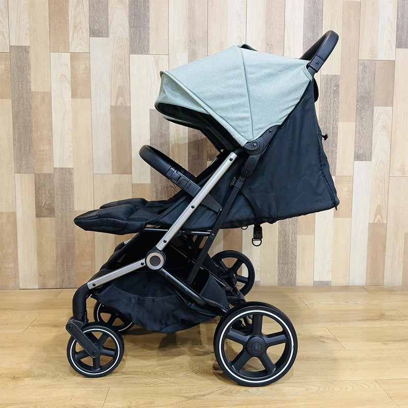 JMT-596810 Lightweight Side-by-Side Double Umbrella Stroller with Ample Storage for Travel