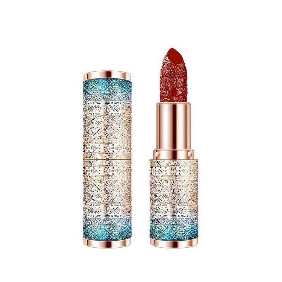 JMT-596938 Velvet Matte Carved Lipstick in Retro Red, Rotten Tomato, Brick Red Caramel, Red Pear - Long-lasting Formula
