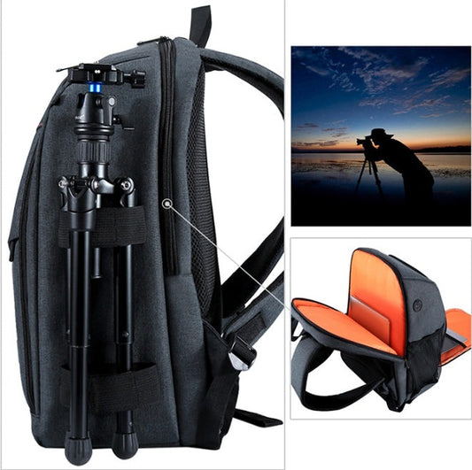 JMT-597002 Waterproof Outdoor Camera Backpack with Dual Shoulder Straps and Multiple Compartments