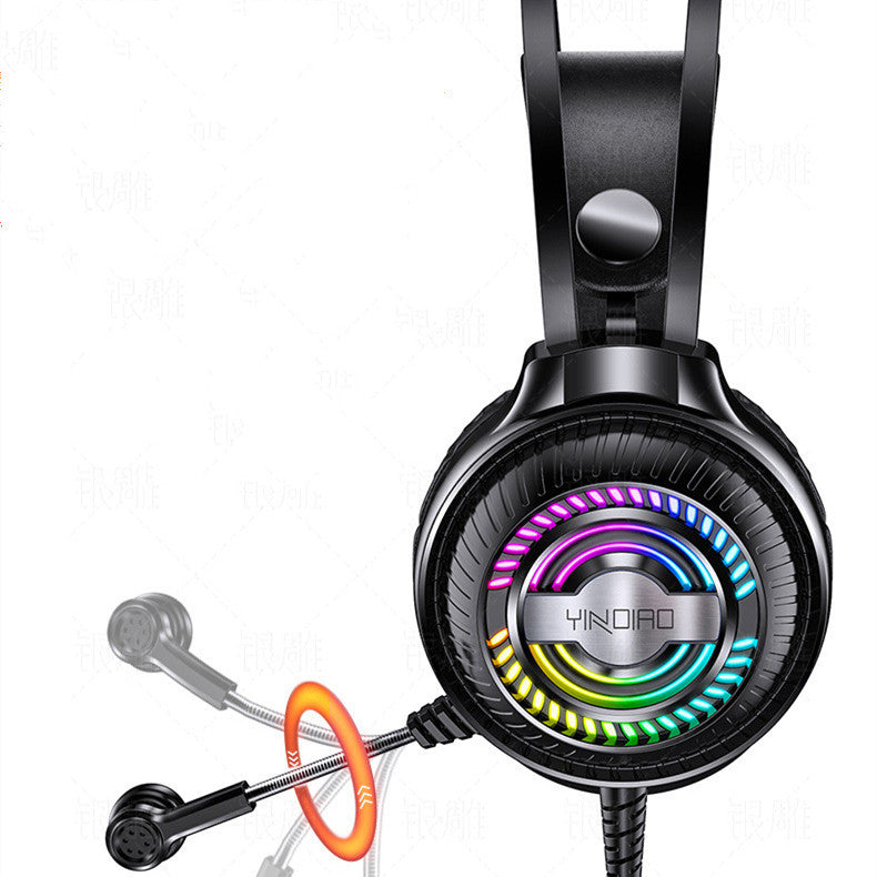 JMT-597322 Wired Computer Headset with Microphone and Breathable Protein Earmuffs