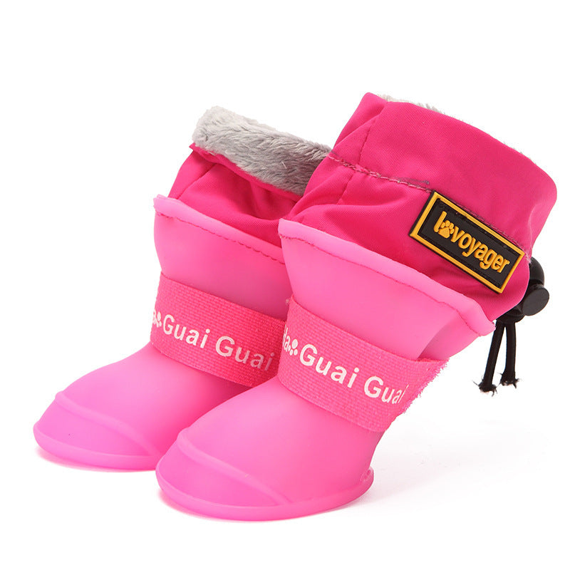 JMT-597450 Waterproof Non-Slip Silicone Dog Shoes for All Weather Protection